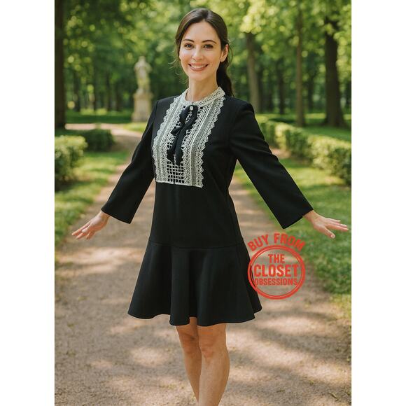 ZARA Mini Dress with Ruffled Hem NWT - Picture 2 of 14